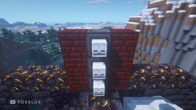 Minecraft: Blackstone Death Sword Tutorial | How To Make A Sword Nether Portal Block By Block