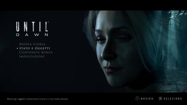 Menu Intro E Impostazioni ; Until Dawn PS4 2023
