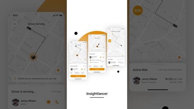 Taxi Booking App UI | Cab Booking App UI | Figma UI Design | Mobile App UI Design | UIUX Design | U