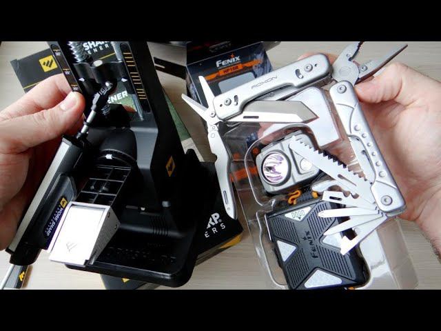 Распаковка ВАУ! NEW WorkSharp РАЗ! НОВЕЙШИЙ фонарь Fenix HP16R два мультитул Roxon три! Unboxing