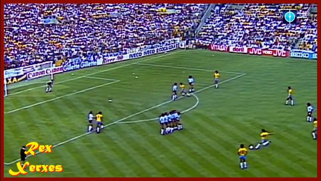 Eder's Free Kick Brazil Vs Argentina 1982 World Cup