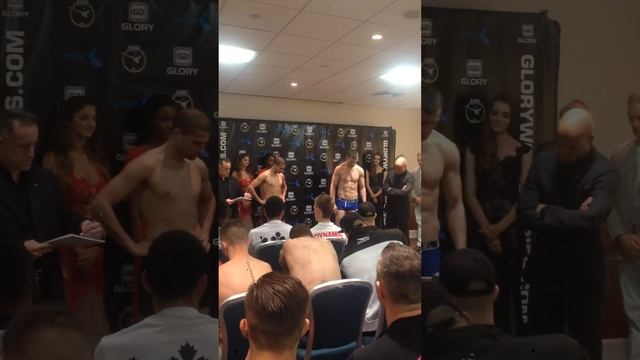 GLORY 20. Взвешивание бойцов. Макс Баумерт – Анатолий Моисеев
