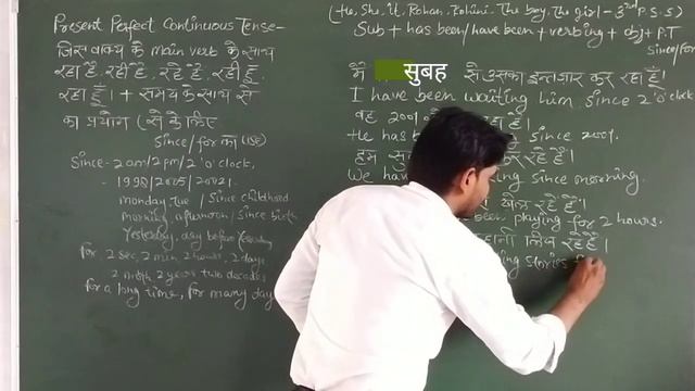 Present Perfect Continuous Tense| Present Perfect Continuous Tense In Hindi | Present Perfect Conti