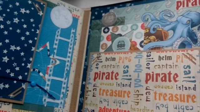 Скрап альбом для подростка/ Обзор моей новой работы/ Скрапбукинг