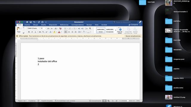 INSTALACION OFFICE 2024 MAC