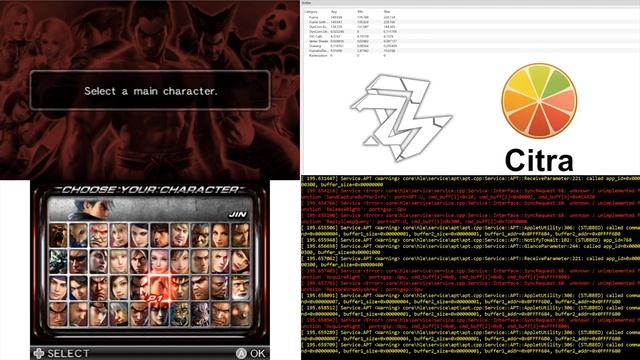 Citra 3DS Emulator | Tekken 3D Prime Edition | Menu