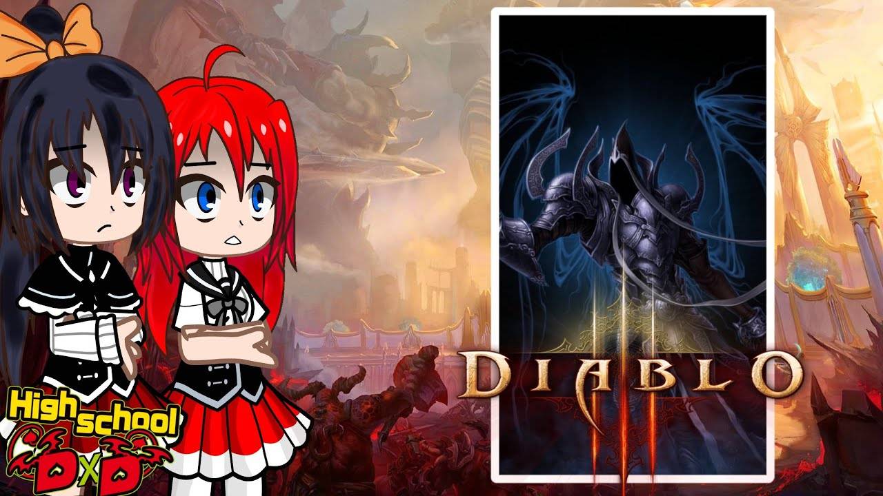 Реакция Аниме DxD на Diablo III Cinematics [RU_EN]-(1080p)
