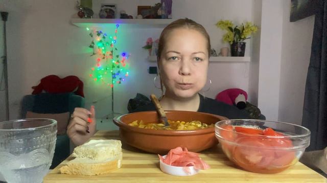 Мукбанг//MUKBANG 🔥 МОЁ ФИРМЕННОЕ БЛЮДО🥘 Я, ВЕРНУЛАСЬ 🇪🇦❤️🇪🇦