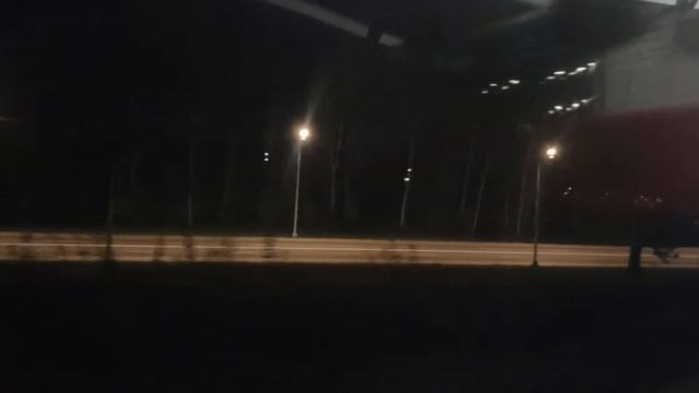 ЭГ2Тв (Электропоезд Городской 2-й тип Тверской) вид из окна Долгопрудная-Новодачная D1 Москва