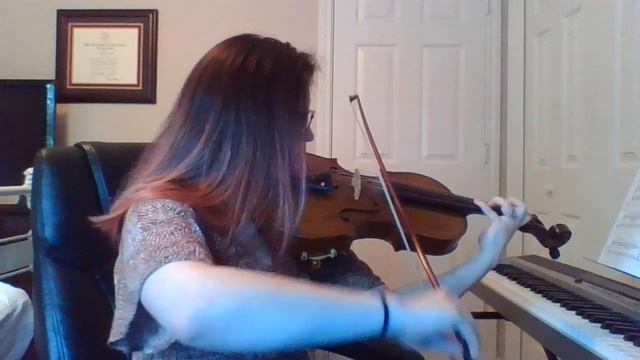 VIOLA: Wohlfahrt Etude 1, Bowing Variation #3