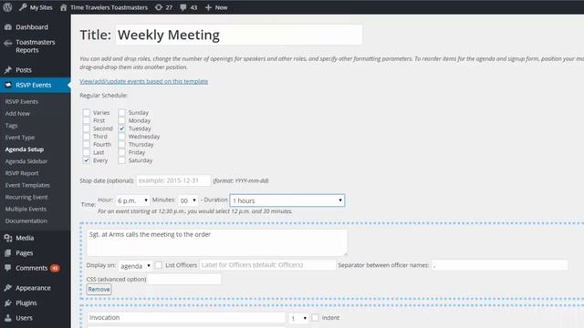 WordPress For Toastmasters: Organizing Meetings And Promoting Your Club