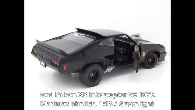Ford Falcon XB Interceptor V8 1973 Mad Max ähnlich Modellauto 1:18 Greenlight