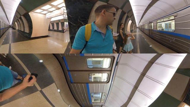 электричка в метро Insta360 One X