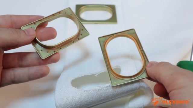 Уникальные  Люверсы с регулируемым зазором Овал цвета Антик.