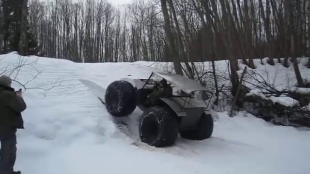 Подъем вездехода в гору