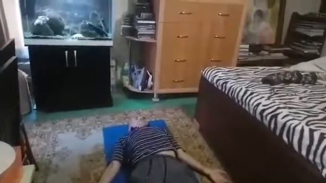 Марина Куклина. Тренер гимнастики Белояр. Перед отъездом из дома.