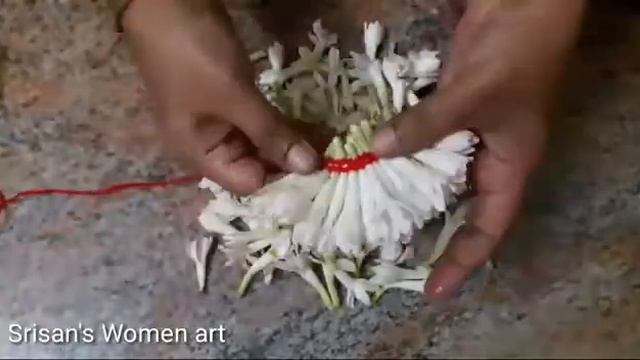 How To String Sampangi Flower Pinnal Jadai Method/ Easy Method To Make Sampangi Flower Garland