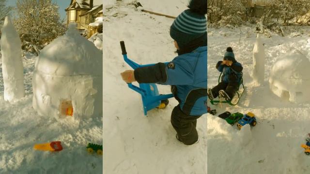 Мечеть из снега