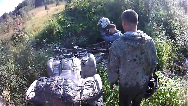 На квадроцикалах на Пихтовый гребень