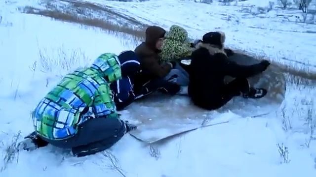 Зима нано-санки улет