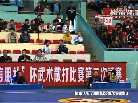 第12届全运会武术散打赛二次预赛 03 010 男子65kg 阿古德木
