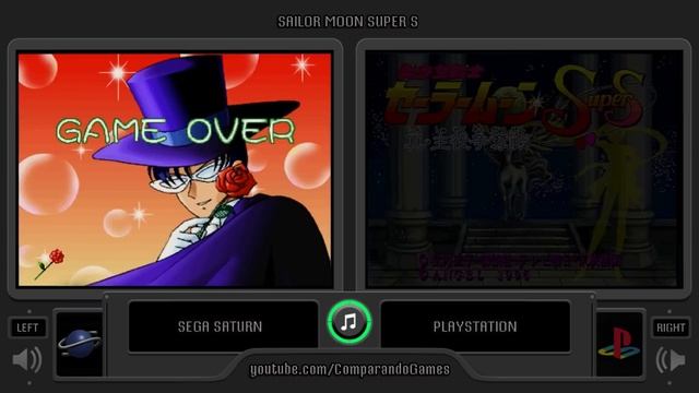 Sailor Moon (Sega Saturn Vs Playstation) Side By Side Comparison