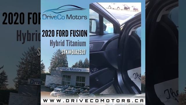 2020 FORD FUSION HYBRID TITANIUM With Just 9,365 KMS! Onsite At DriveCo Motors In Coquitlam BC