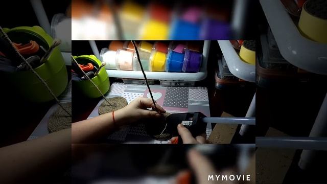 DIY. Идея для Декора. Плетёная корзинка из джута (шпагата) с цветами. своими руками CRAFT Idea