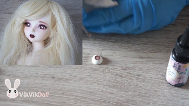Делаем BJD глаза с помощью 3d пасты для ногтей!