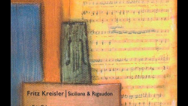 Fritz Kreisler: Siciliana & Rigaudon. Eric Cahue (violin), Mauricio Nader (piano).