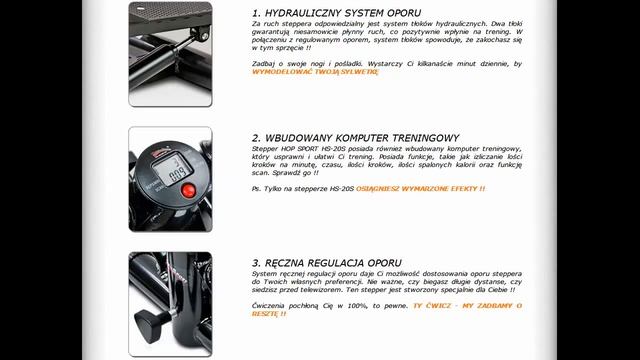 Sklep Xtreme Poleca: Stepper Skrętny Z Regulacją HOP SPORT HS-20S