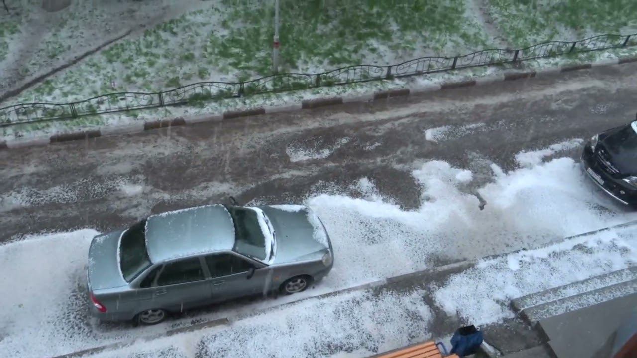 Гроза и град в Тольятти