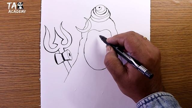 Mahashivratri Bholenath Easy Drawing@TaposhiartsAcademy