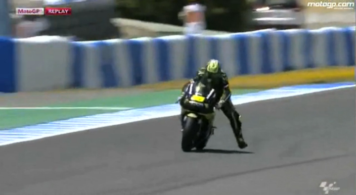 Гран При Хереса - падение Кэла Кратчлоу