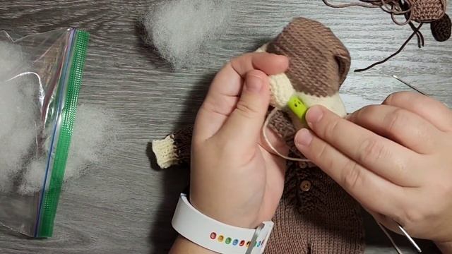 МК Олененок Часть 3 Оформление  Спицами на Паола Рейна