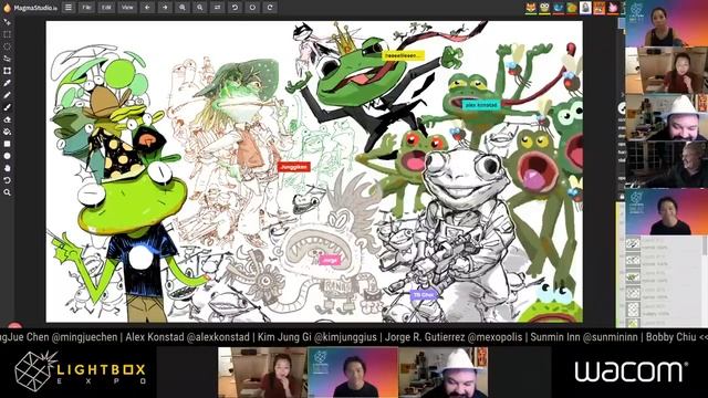 Kim Jung Gi - Wacom Multi-Artist Drawing Super Collab!