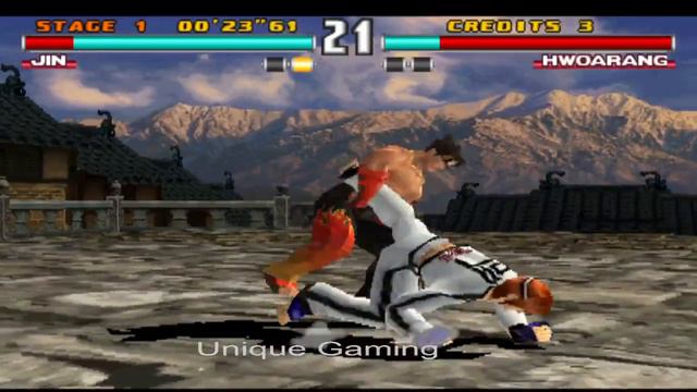 Jin With King Moves Gameplay - Tekken 3