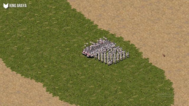 100 KNIGHT VS 100 SWORDSMAN (Battle Army) Stronghold Crusader HD