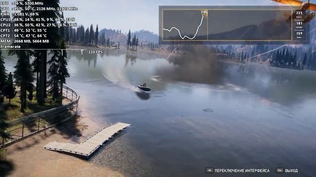 Far Cry 5  CPU Test  8700K 5.2 GHz  DDR4-4000 CL17  GTX 1080 Ti