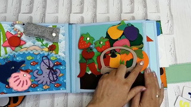 Мягкая развивающая книжка из фетра мальчику (г.Москва)