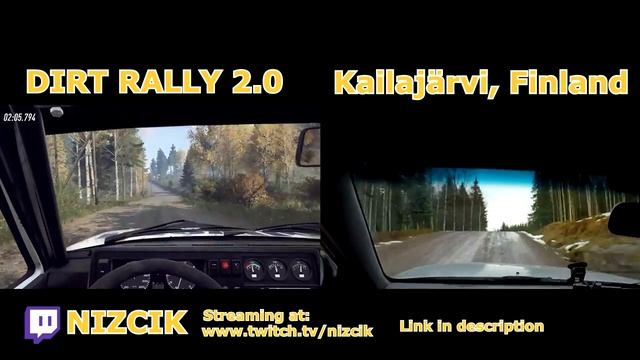 Game Vs. Real Life | Dirt Rally 2.0 | Jämsä,Finland | Kailajärvi | Split Screen