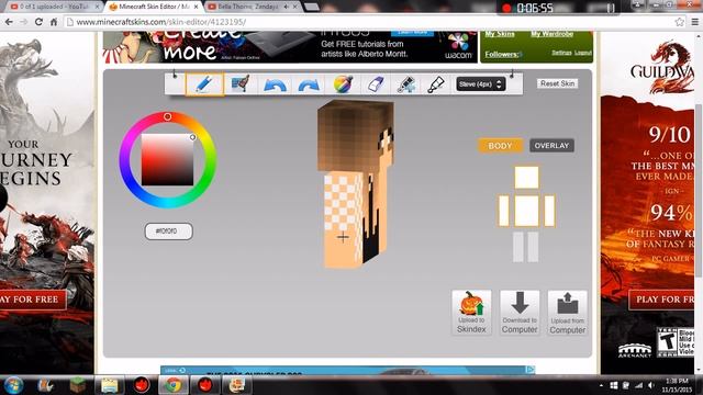 My Roblox Character (speed Minecraft Skin Art)