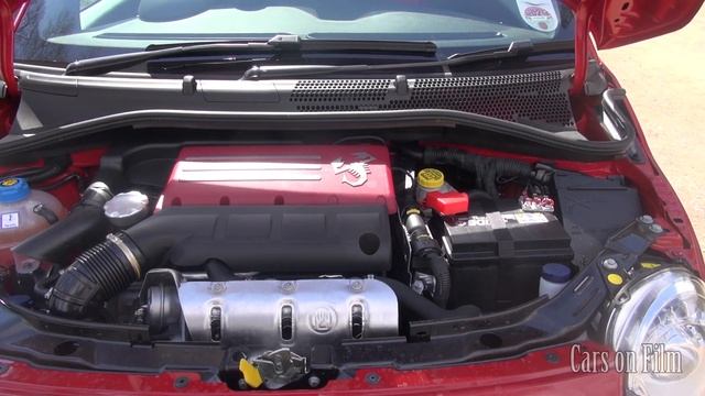 The 2013 Abarth 595 Competizione In Red With Engine Start Up And Exhaust Noise