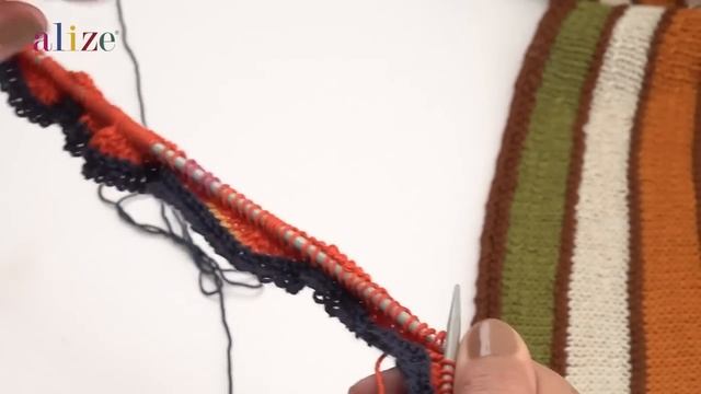 Alize Diva Ile Yelpaze Yelek Ve Elbise