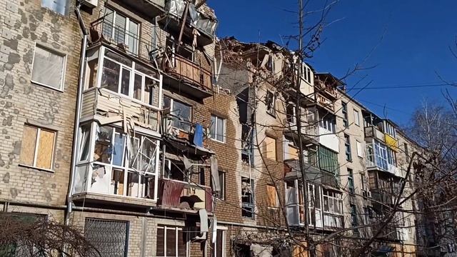 Славянск 20.12.2022 — Руины и Разрушения, ул. Почтовая (Р. Люксембург)