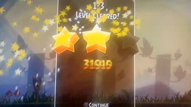 Angry Birds Trilogy Sound Effects:Stars, 3 Stars With Birds Cheering