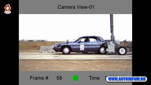 Задний краш тест Buick & Pontiac