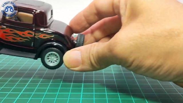 Kinsmart 1932 Ford 3-Window Coupe with printing Miniatur Mobil Klasik Ford 3 window coupe unboxing