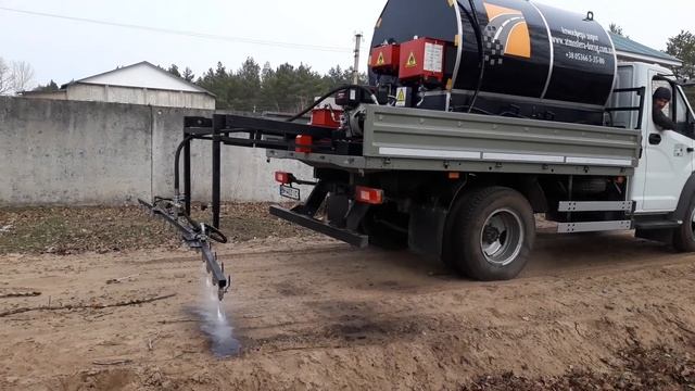 Emulsion Sprayer ДСМ 80 42Д 4t Skrapiarka Do Emulsji Bitumicznej 4t Распылитель битумной эмульсии с