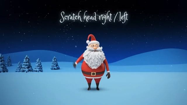 Реклама товара к новому году 3D анимация с Санта Клаусом